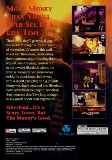 Silverload (US) box cover back